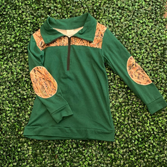 Green Camo Pullover